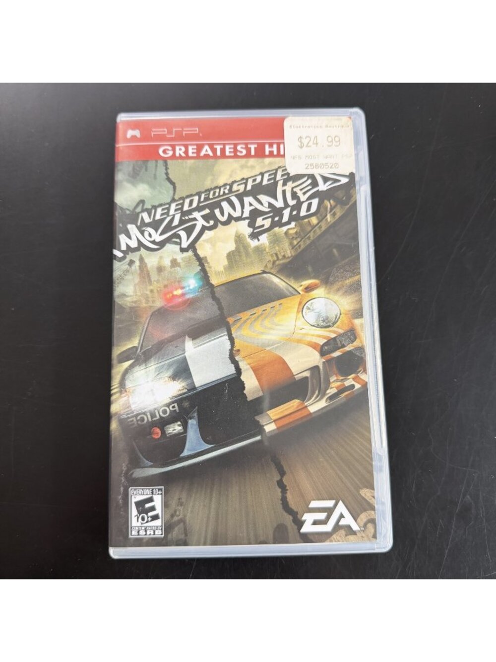 Need for Speed Most Wanted 5-1-0 Sony PSP Greatest Hits EA Games With Manual